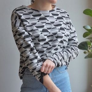H&M Geometric Pullover Sweater